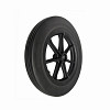 Rueda Maciza Negra Aro 12 PR